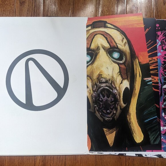 Borderlands 3 Psycho Art - Complete Set of 7 prints (PAX 2019 Gearbox Promo)-NEW - Picture 2 of 10